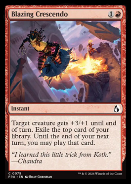 Blazing Crescendo - Reality Fracture MTG spoiler