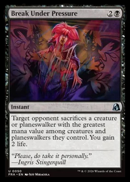 Break Under Pressure - Reality Fracture MTG spoiler