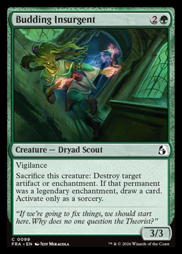 Budding Insurgent - Reality Fracture MTG spoiler