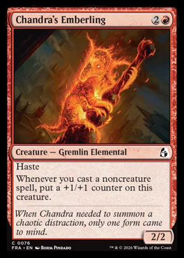Chandra's Emberling - Reality Fracture MTG spoiler