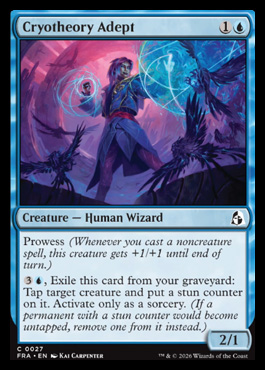 Cryotheory Adept - Reality Fracture MTG spoiler