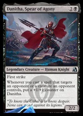 Danitha, Spear of Agony - Reality Fracture MTG spoiler