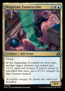 Desperate Futurescribe - Reality Fracture MTG spoiler