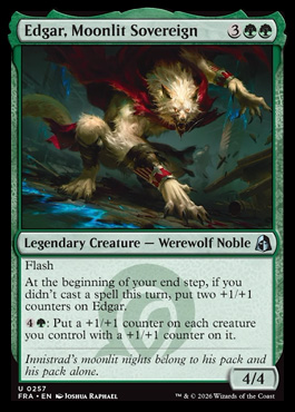 Edgar, Moonlit Sovereign - Reality Fracture MTG spoiler