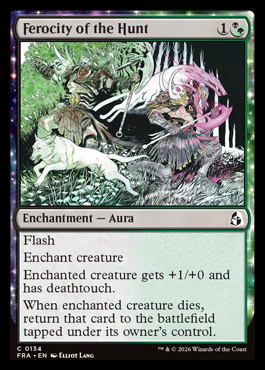 Ferocity of the Hunt - Reality Fracture MTG spoiler