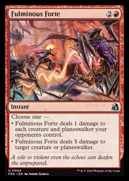 Fulminous Forte - Reality Fracture MTG spoiler