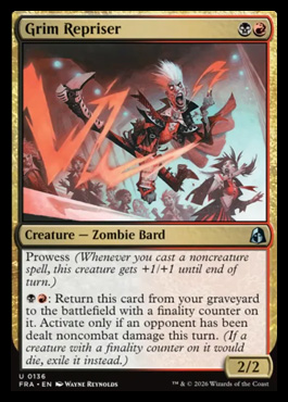Grim Repriser - Reality Fracture MTG spoiler