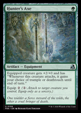 Hunter's Axe - Reality Fracture MTG spoiler