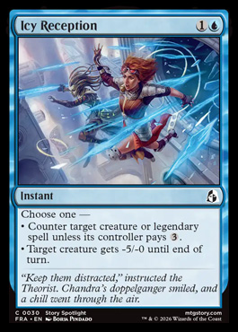 Icy Reception - Reality Fracture MTG spoiler
