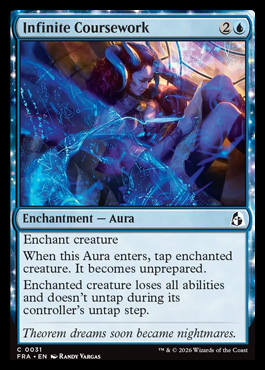 Infinite Coursework - Reality Fracture MTG spoiler