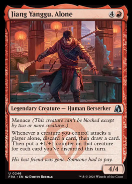 Jiang Yanggu, Alone - Reality Fracture MTG spoiler