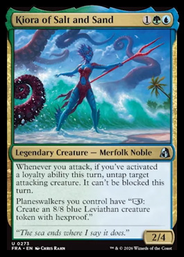Kiora of Salt and Sand - Reality Fracture MTG spoiler