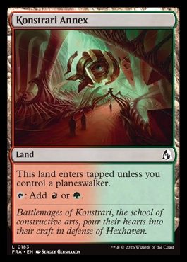 Konstrari Annex - Reality Fracture MTG spoiler