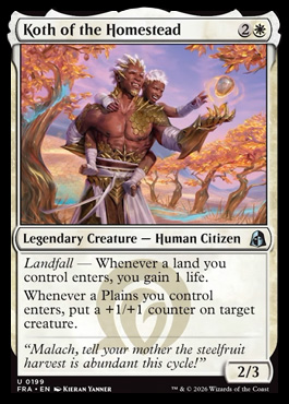 Koth of the Homestead - Reality Fracture MTG spoiler