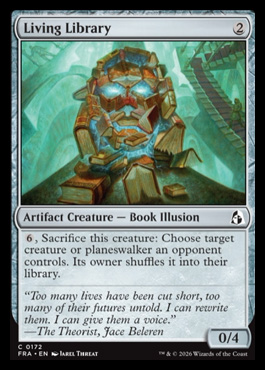 Living Library - Reality Fracture MTG spoiler