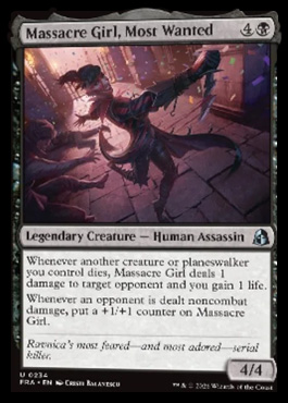 Massacre Girl, Most Wanted - Reality Fracture MTG spoiler
