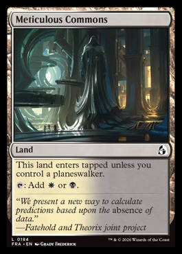 Meticulous Commons - Reality Fracture MTG spoiler