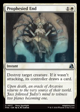 Prophesied End - Reality Fracture MTG spoiler