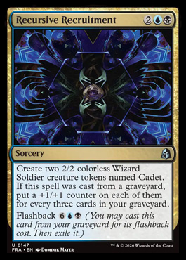 Recursive Recruitment - Reality Fracture MTG spoiler