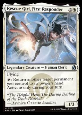 Rescue Girl, First Responder - Reality Fracture MTG spoiler