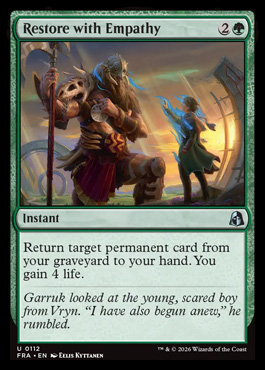 Restore with Empathy - Reality Fracture MTG spoiler