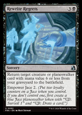 Rewrite Regrets - Reality Fracture MTG spoiler