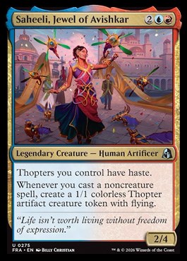 Saheeli, Jewel of Avishkar - Reality Fracture MTG spoiler