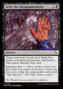 Solve for Disappointment - Reality Fracture MTG spoiler