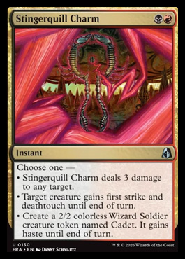 Stingerquill Charm - Reality Fracture MTG spoiler