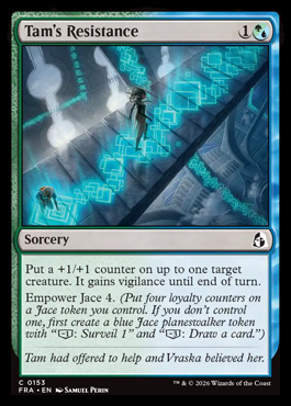 Tam's Resistance - Reality Fracture MTG spoiler