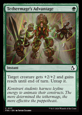 Tethermage's Advantage - Reality Fracture MTG spoiler