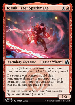 Tomik, Izzet Sparkmage - Reality Fracture MTG spoiler