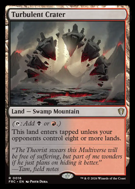 Turbulent Crater - Reality Fracture MTG spoiler