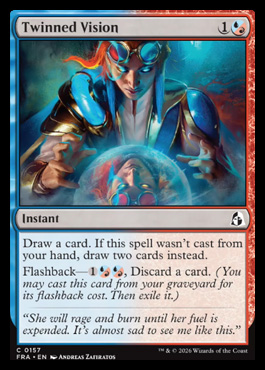 Twinned Vision - Reality Fracture MTG spoiler