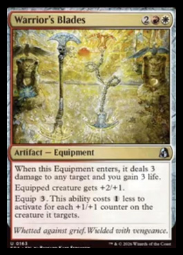 Warrior's Blades - Reality Fracture MTG spoiler