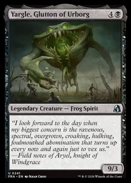 Yargle, Glutton of Urborg - Reality Fracture MTG spoiler
