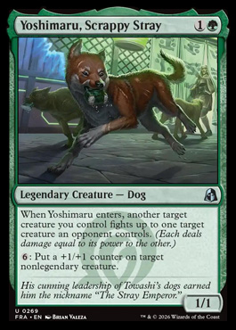 Yoshimaru, Scrappy Stray - Reality Fracture MTG spoiler
