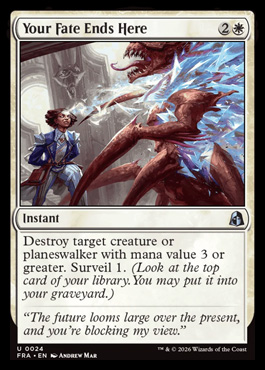 Your Fate Ends Here - Reality Fracture MTG spoiler