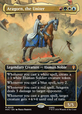 Aragorn, the Uniter - The Hobbit MTG spoiler