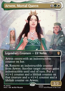 Arwen, Mortal Queen - The Hobbit MTG spoiler