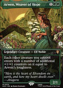 Arwen, Weaver of Hope - The Hobbit MTG spoiler