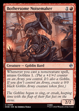 Bothersome Noisemaker - The Hobbit MTG spoiler