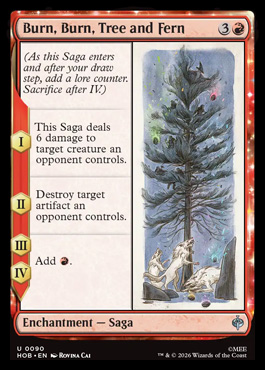 Burn, Burn, Tree and Fern - The Hobbit MTG spoiler