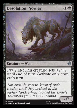 Desolation Prowler - The Hobbit MTG spoiler
