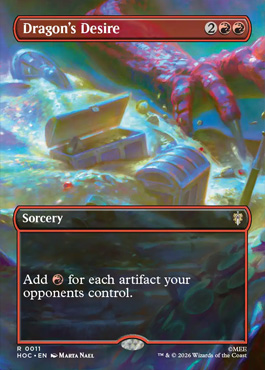 Dragon's Desire - The Hobbit MTG spoiler