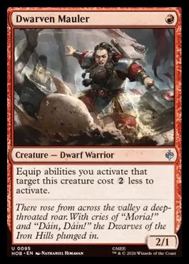 Dwarven Mauler - The Hobbit MTG spoiler