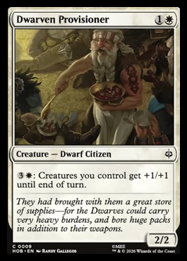 dwarvenprovisioner - The Hobbit MTG spoiler