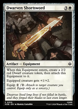 dwarvenshortsword - The Hobbit MTG spoiler