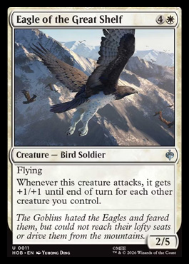 Eagle of the Great Shelf - The Hobbit MTG spoiler
