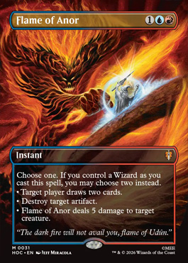 Flame of Anor - The Hobbit MTG spoiler